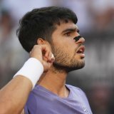 Carlos Alcaraz a stoppé Jannik Sinner en finale à Rome KEYSTONE/AP/Alessandra Tarantino